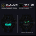 Nouveau 2020 SMAEL 8017 marque montre à énergie solaire numérique Quartz hommes montres de sport multifonctionnel en plein air militaire montre-bracelet